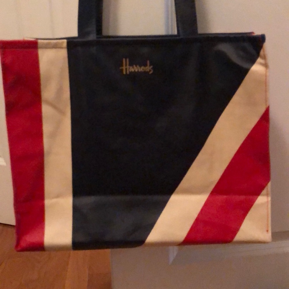 Shoulder bag from Harrod’s.